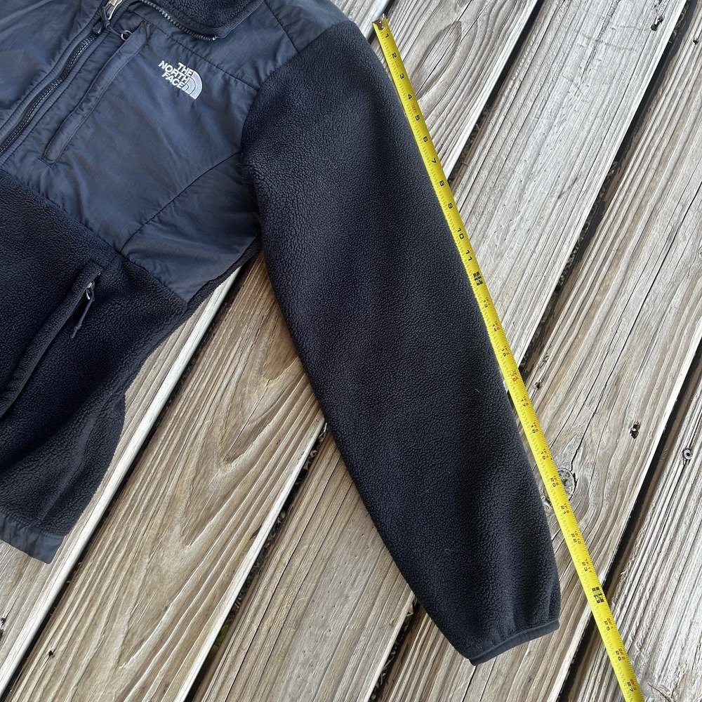 North Face Polartec Denali Women's Medium Black Full Zip Jacket FLAW - Picture 13 of 13